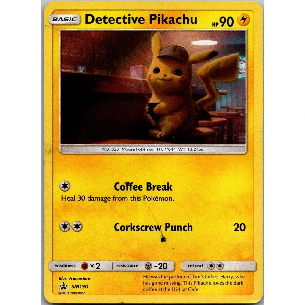 Detective‎ Pikachu - Promo SM Promos SM190 MP tcga+ Holo